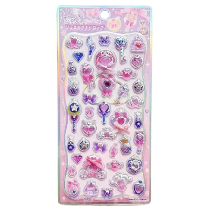 リボン ジュエルプチドロップステッカー Magical Pink ｜ カミオ