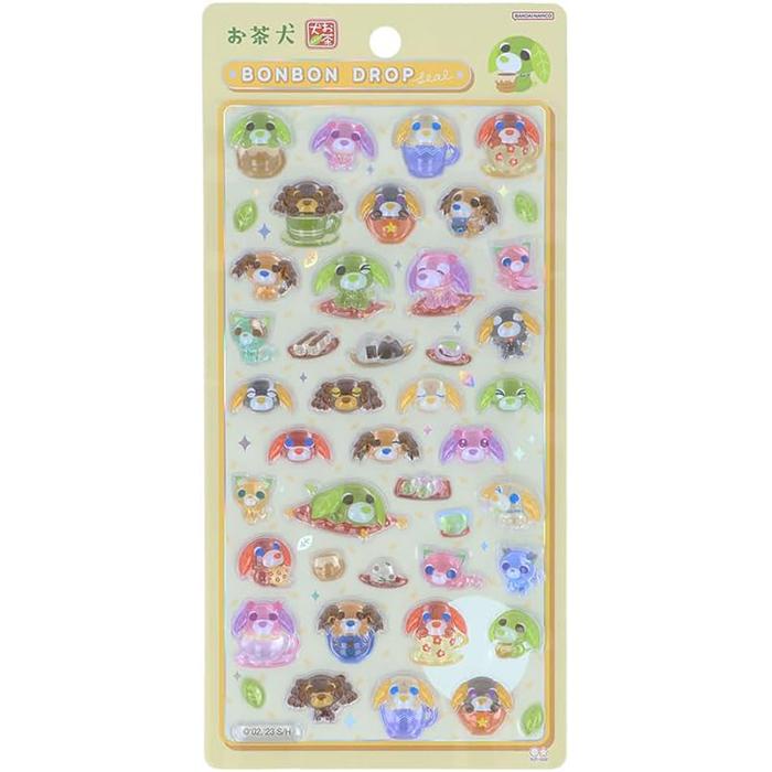 お茶犬 ボンボンドロップシール たべもの ｜ サンスター文具 S8816034