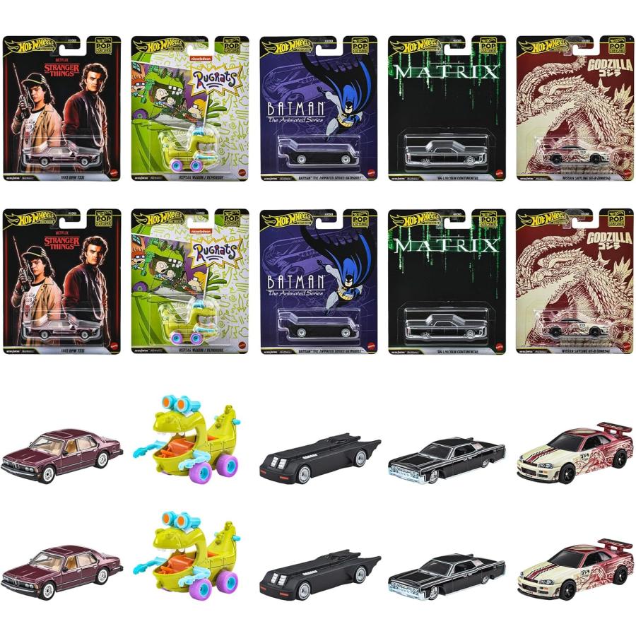 ホットウィール ポップカルチャーアソート 10台入り 986L-HXD63 ホットウィール Hot Wheels ポップカルチャーアソート 10台入り BOX