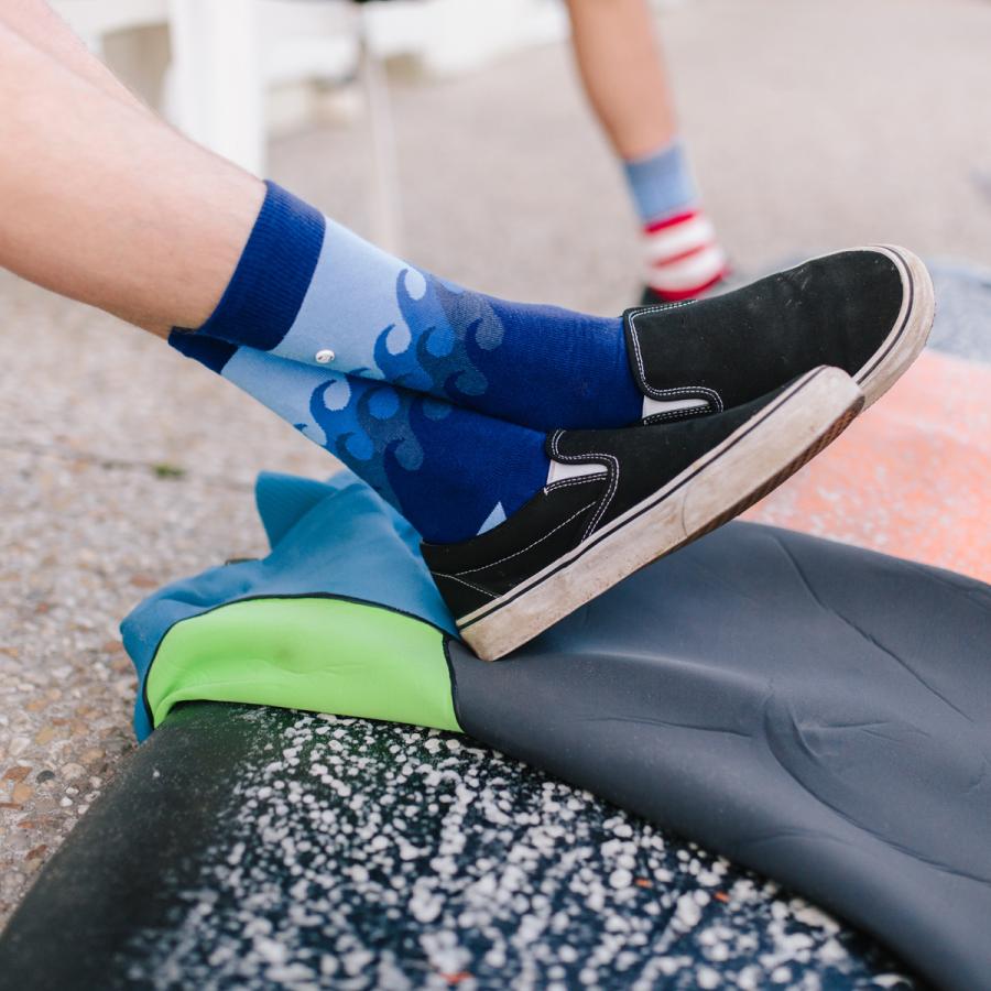 アルフレッドゴンザレス 靴下 メンズ レディース ブランド おしゃれ ソックス クルーソックス 波 長め 長い かわいい サーフ スケート 青 Afg Ag Sk 05 Suns Calif 通販 Yahoo ショッピング