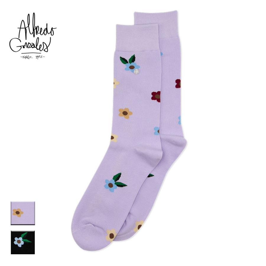 アルフレッドゴンザレス 靴下 レディース ブランド おしゃれ ソックス クルーソックス 花柄 花 総柄 長め 長い かわいい 可愛い 紫 黒 Afg Ag Sk Flo 01 Suns Calif 通販 Yahoo ショッピング