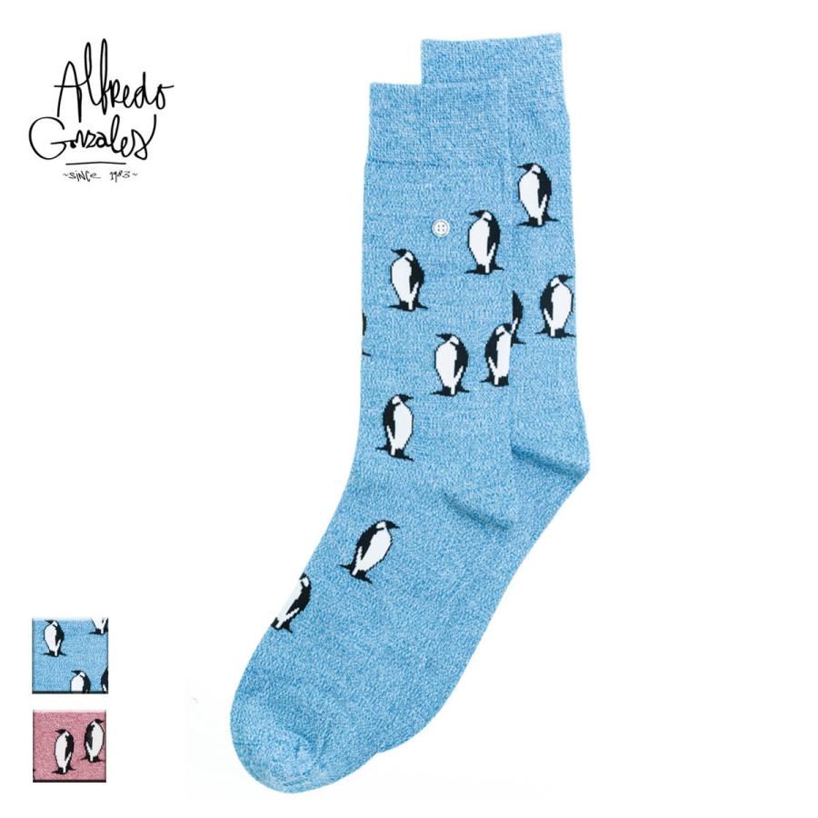 アルフレッドゴンザレス 靴下 メンズ レディース ブランド おしゃれ ソックス クルーソックス ペンギン 総柄 長め 長い かわいい 水色 赤 Afg Ag Sk Gl 01 Suns Calif 通販 Yahoo ショッピング