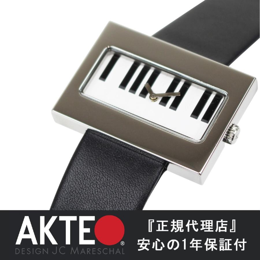 安い 腕時計 レディース ブランド カジュアル おしゃれ メンズ アクテオ Akteo 牛革 革 ピアノ 時計 フランス製 送料無料 キーボード ブラック 高質で安価 Dbmcollege Com