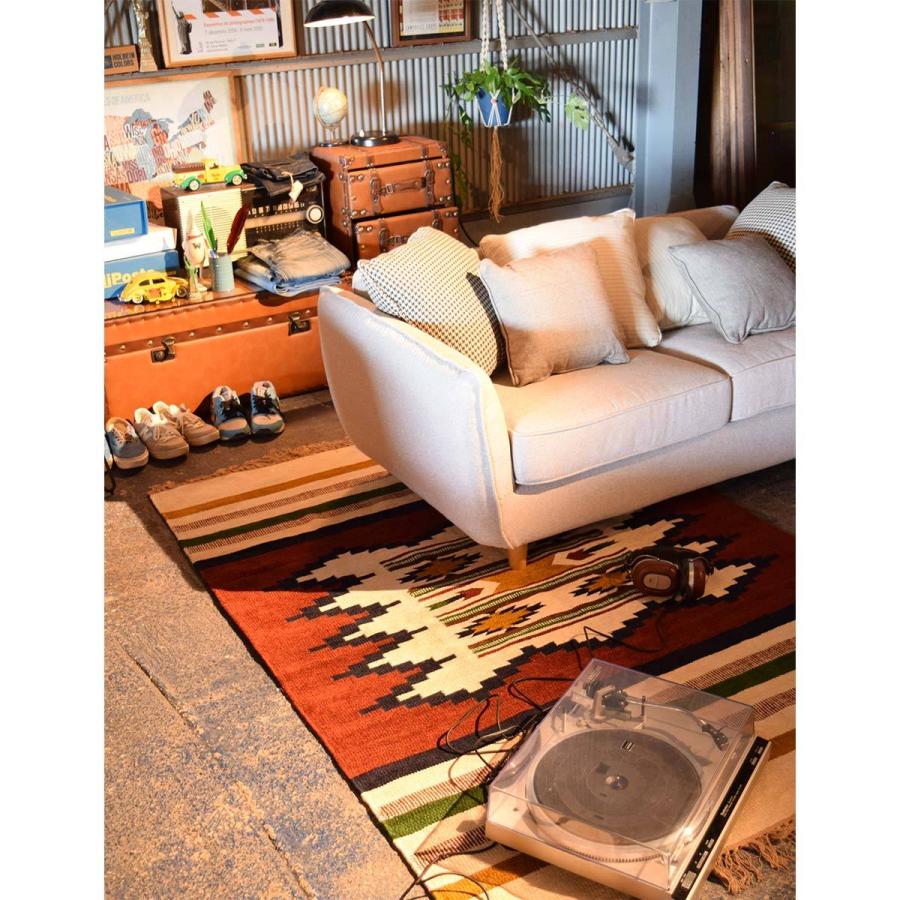 東谷 ラグマット おしゃれ キリムラグ キリムラグマット 北欧 ブランド キッチン 玄関マット インテリア マット キリム 柄 チマヨ インディアン | 東谷 | 06