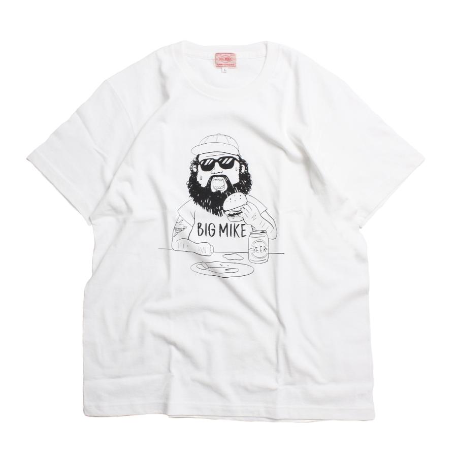 ビッグマイク Tシャツ メンズ 半袖 ブランド おしゃれ アメカジ レディース ヘビーウェイト ハンバーガー イラスト キャラクター 白 Bgm Suns Calif 通販 Yahoo ショッピング