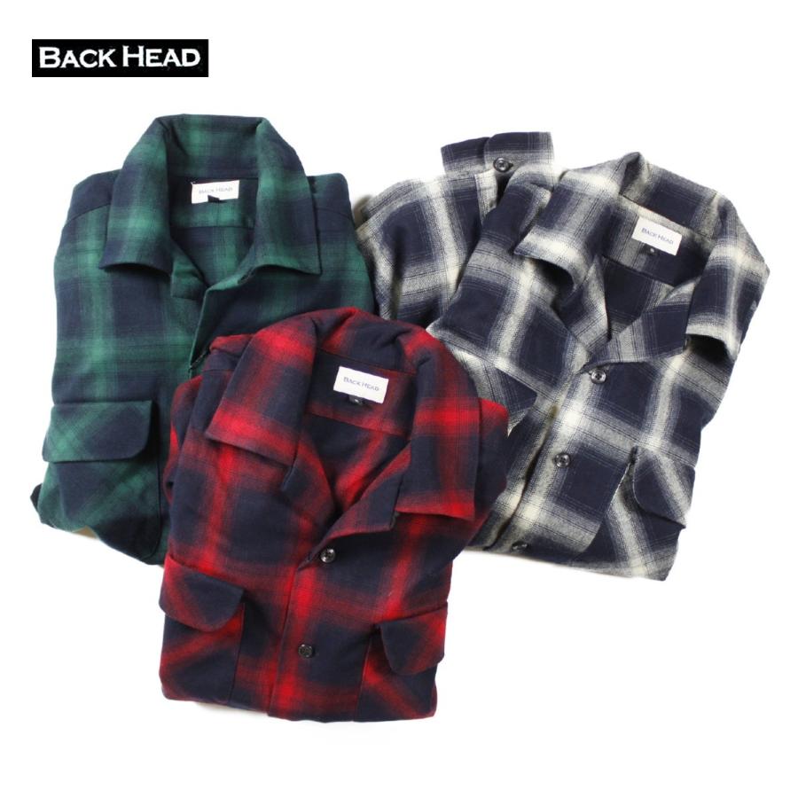 コンビニ受取対応商品 チェックシャツ メンズ ブランド 長袖チェックシャツ シャツ チェック柄 アメカジ レッド グリーン ネイビー Back Head バックヘッド 高速配送 Www Kingfishswimming Com
