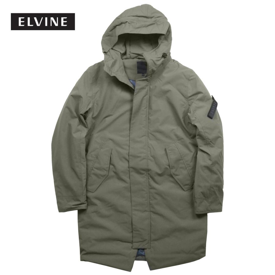 ダウンジャケット メンズ ブランド 軽量 おしゃれ 30代 40代 50代 ウィンタージャケット ダウン 防水 撥水 ロング 膝丈 フード カーキ Elv 086 Suns Calif 通販 Yahoo ショッピング