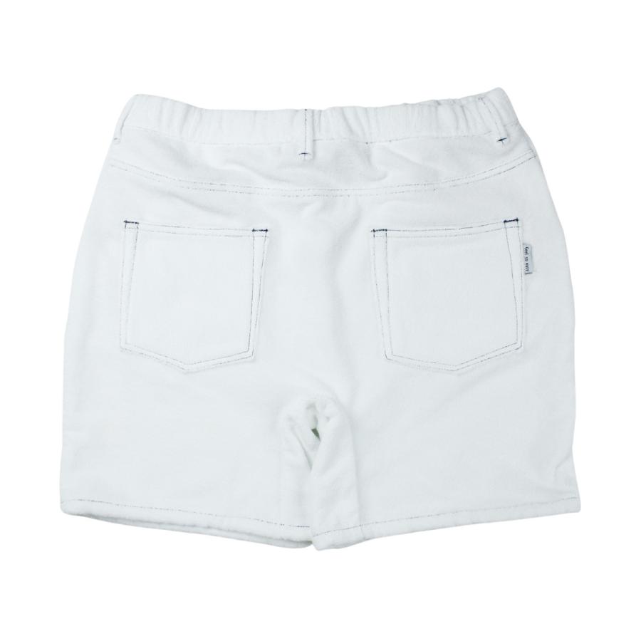 ホワイト タオル地 ショートパンツ feel so easy good things for relaxing ショートパンツ ルームウェア