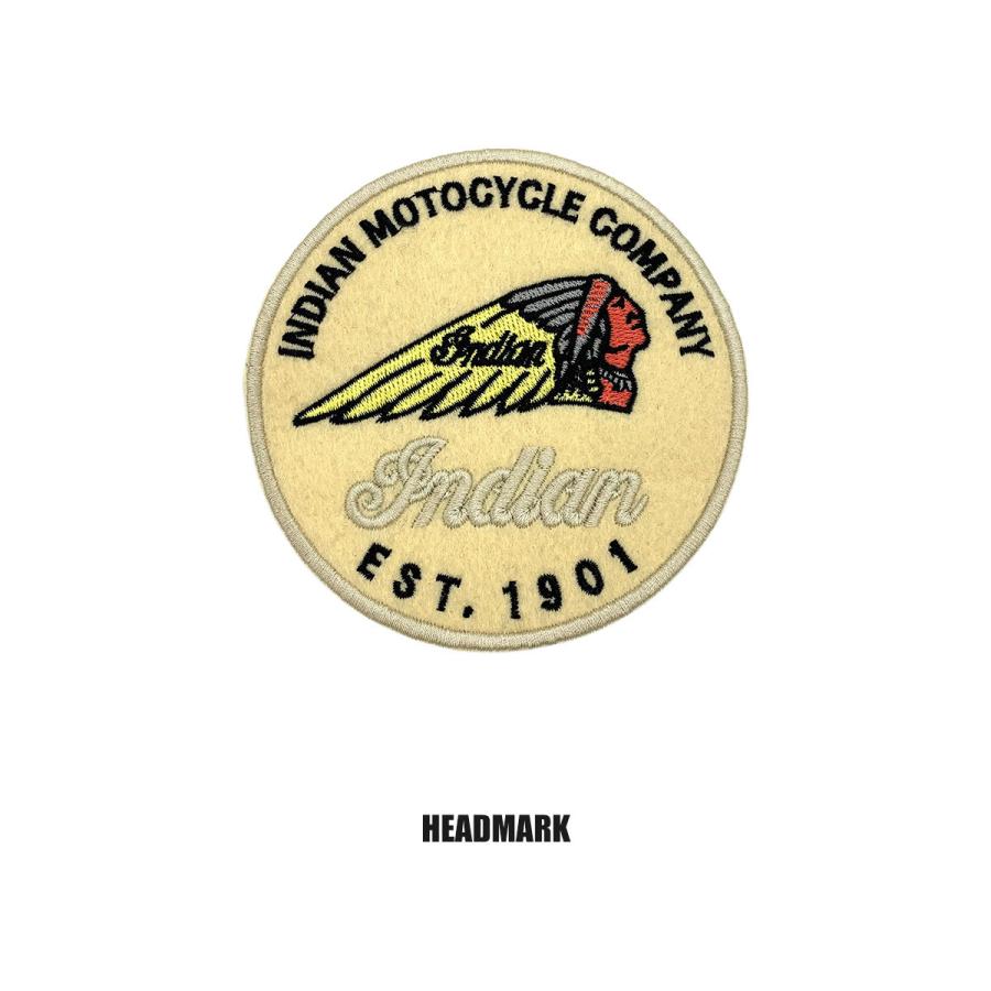 INDIAN（インディアン） インディアンモトサイクル ワッペン おしゃれ