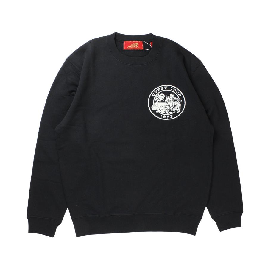 INDIAN MOTOR CYCLE 刺繍 ビッグロゴ スウェット L ブラック INDIAN インディアン インディアンモトサイクル トレーナー