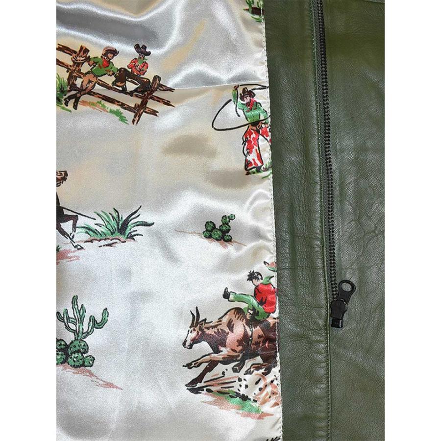 INDIAN（インディアン） レザーパーカー メンズ レディース ブランド