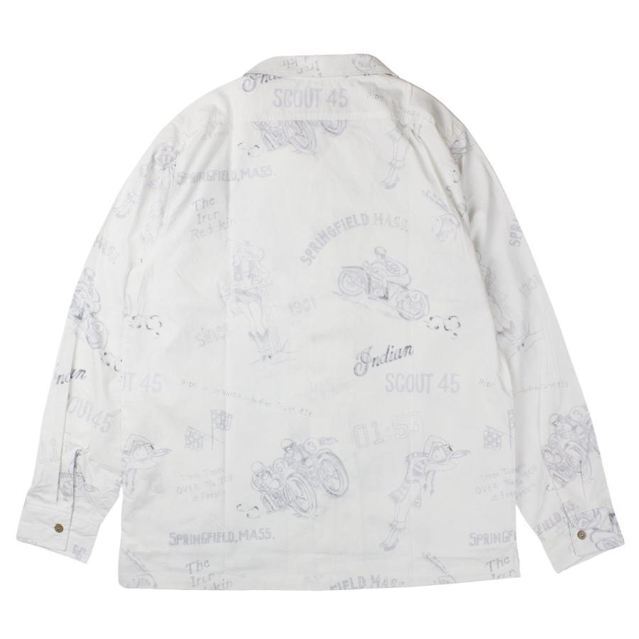 インディアン インディアンモトサイクル オープンカラーシャツ メンズ 長袖 シャツ ブランド おしゃれ 開襟 レース イラスト アメカジ 総柄 Ind Is 700 Suns Calif 通販 Yahoo ショッピング