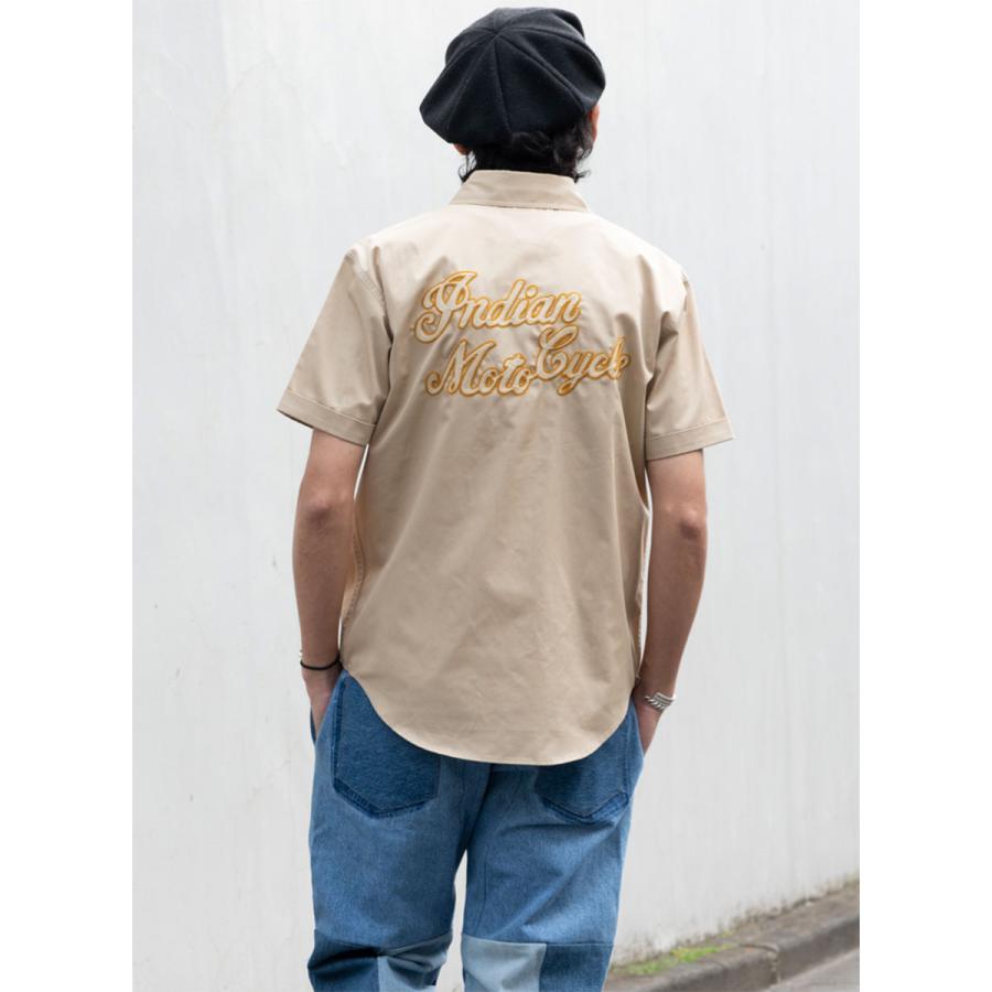 INDIAN（インディアン） インディアンモトサイクル シャツ 半袖