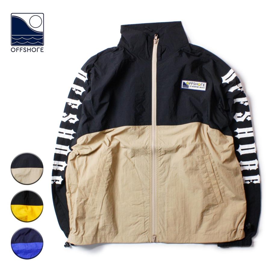 Offshore オフショア ジャケット メンズ ブランド おしゃれ ナイロン ブルゾン バイカラー ロゴ 袖プリント サーフ アウトドア Ofs Os19 1ow 002 Suns Calif 通販 Yahoo ショッピング