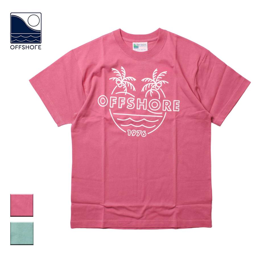 Offshore オフショア Tシャツ メンズ ブランド レディース 半袖 おしゃれ パルムツリー アロハ サーフ サーフブランド ピンク 緑 Ofs Os21 2cs 013w Suns Calif 通販 Yahoo ショッピング