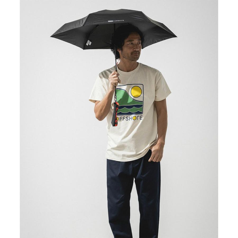 日傘 軽量 晴雨兼用 メンズ レディース ブランド おしゃれ 晴雨兼用傘 軽い UVケア 反射 撥水 防水 紫外線カット 遮光 コンパクト コラボ 黒 | OFFSHORE | 06