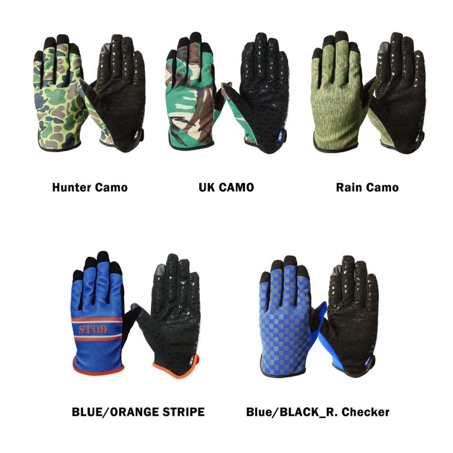 グローブ 手袋 ブランド おしゃれ ストライプ チェッカー チェック STline エスティライン スマホ対応 自転車 BMX スケートボード バイク |  | 06