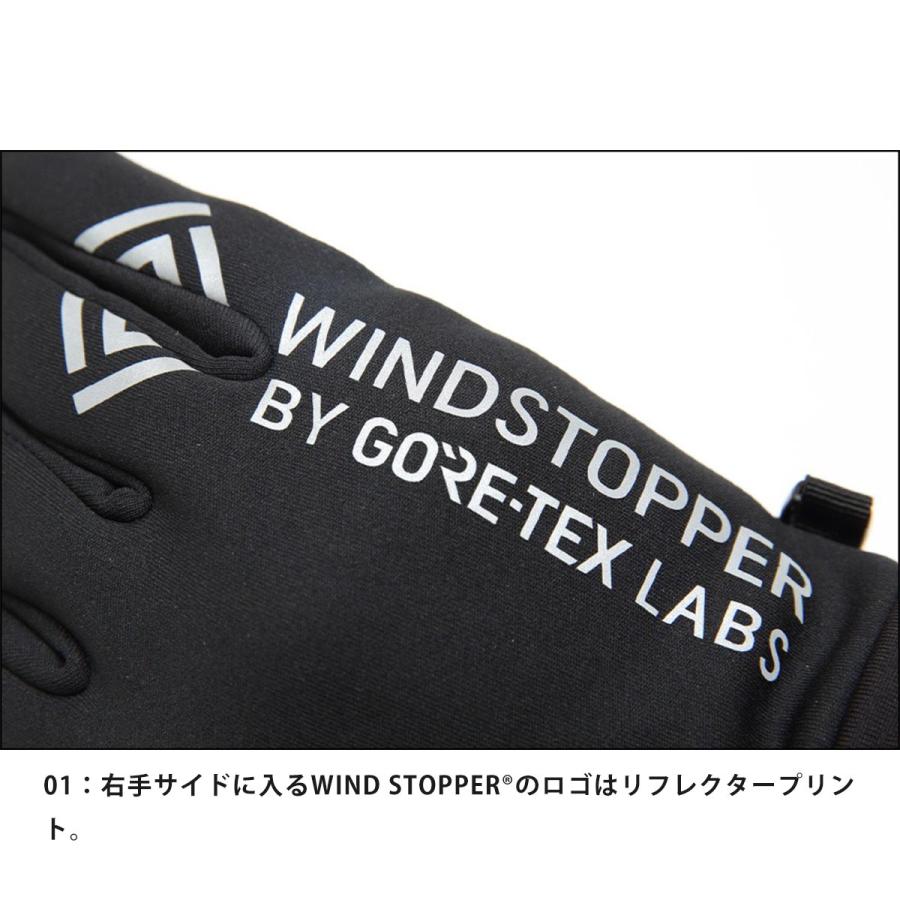 自転車 グローブ 手袋 ブランド STline エスティライン スマホ対応 ゴアテックス リフレクター ピスト BMX スケートボード バイク 黒の画像