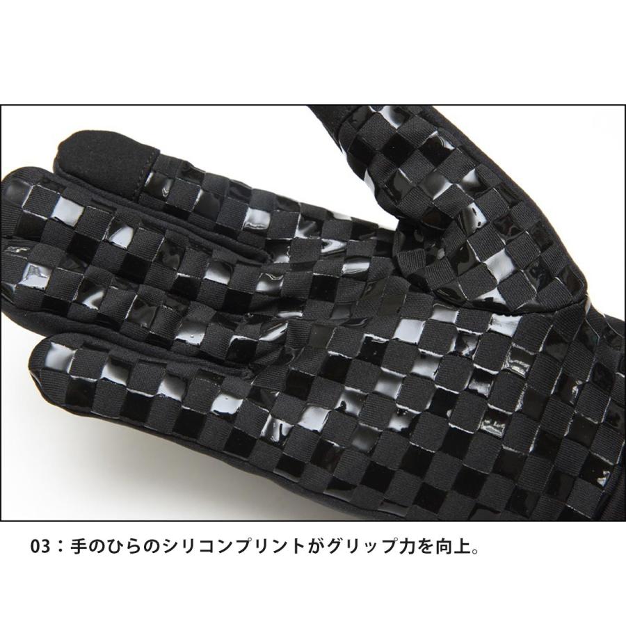 自転車 グローブ 手袋 ブランド STline エスティライン スマホ対応 ゴアテックス リフレクター ピスト BMX スケートボード バイク 黒の画像