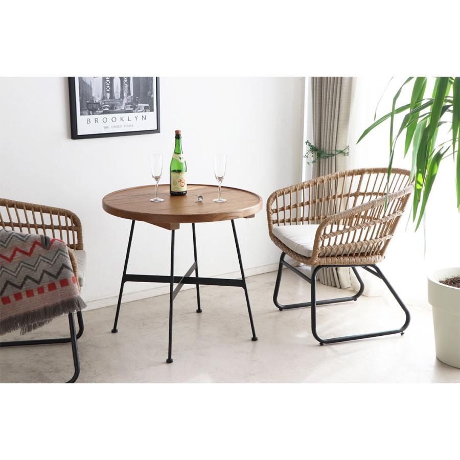 ラウンドテーブル ティーテーブル シンプルデザイン カフェテーブル 丸 北欧 74 テーブル おしゃれ 木製 ブランド