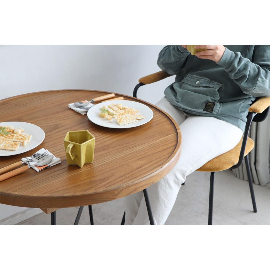 ラウンドテーブル ティーテーブル シンプルデザイン カフェテーブル 丸 北欧 74 テーブル おしゃれ 木製 ブランド