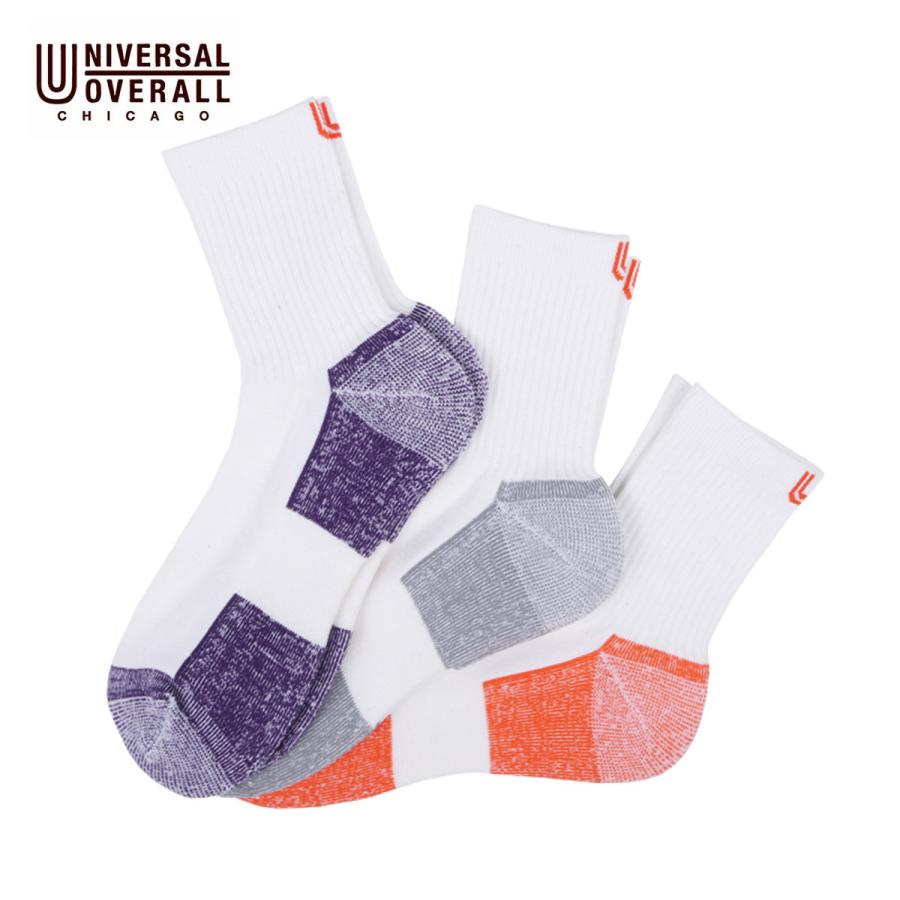 ユニバーサルオーバーオール 靴下 メンズ ブランド セット おしゃれ ギフト ソックス クルーソックス クォーターソックス 長い 長め ロゴ 青 Uvs Lu 318 Suns Calif 通販 Yahoo ショッピング