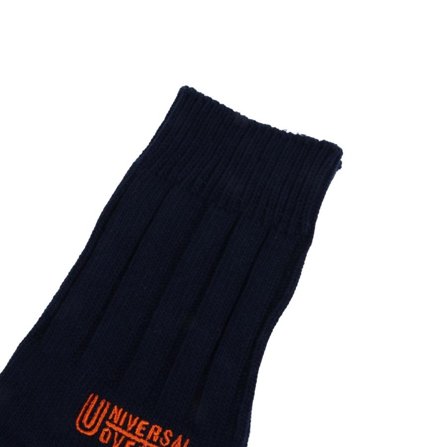 ユニバーサルオーバーオール 靴下 レディース ブランド おしゃれ ソックス クルーソックス 長い 刺繍 ロゴ かわいい 黒 紺 白 赤 Uvs Lu 402 Suns Calif 通販 Yahoo ショッピング