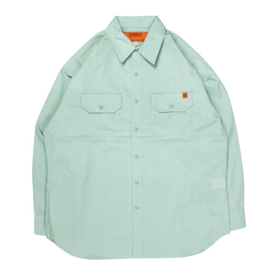 宅送 シャツ ユニバーサルオーバーオール デニムシャツ 黒 大きめ 大きい ワークシャツ ビッグシルエット 長袖 おしゃれ レディース メンズ ブランド 長袖 カラー Lbeige Mueblesactivos Com