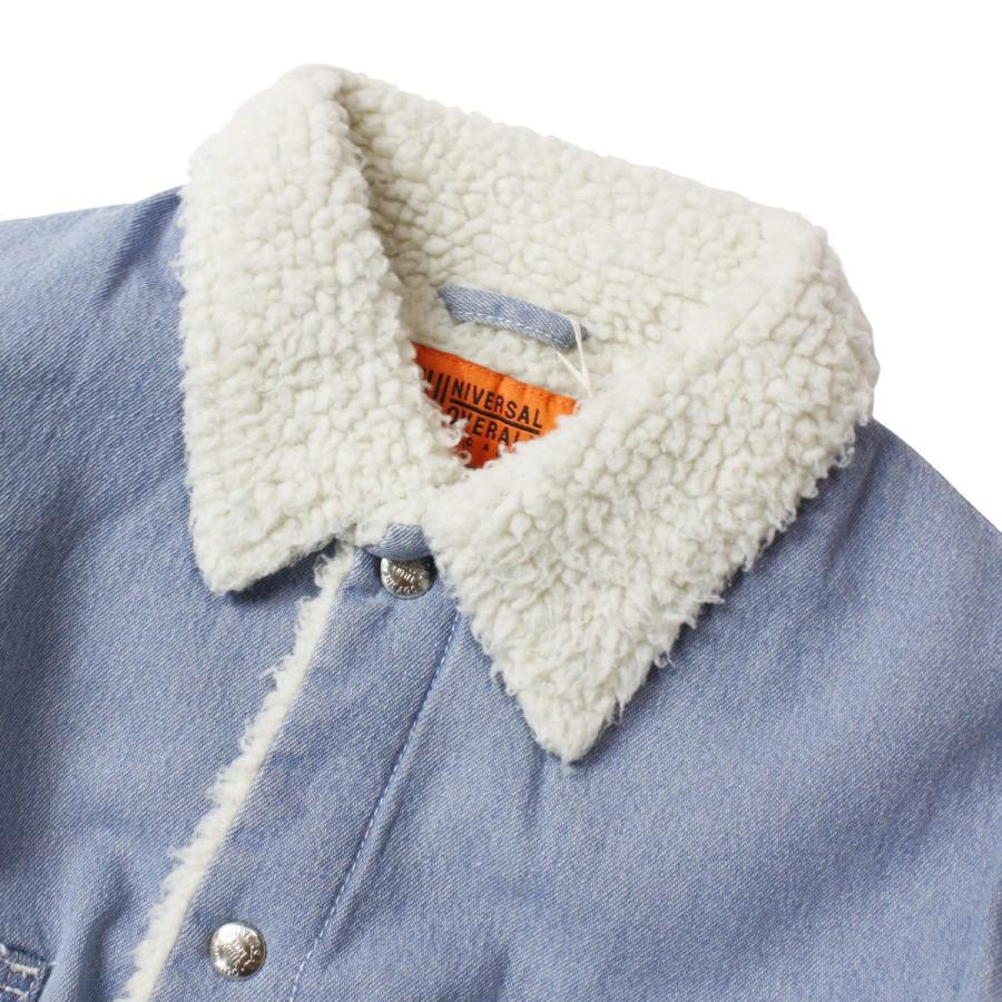 ユニバーサルオーバーオール カバーオール メンズ 冬 防寒 レディース ボアジャケット ブランド おしゃれ カバーオールジャケット ボア デニム 青 Uvs U A Suns Calif 通販 Yahoo ショッピング