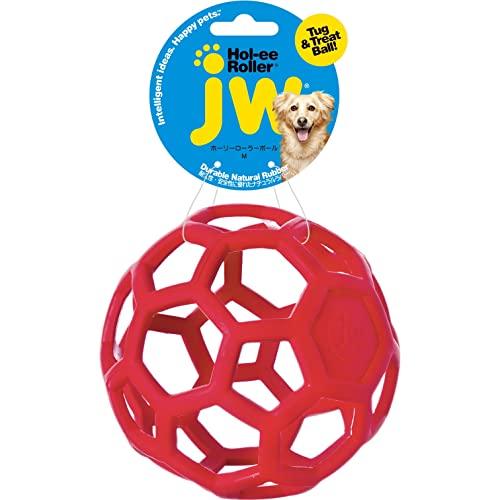 JW Pet(JWペット) 犬用おもちゃ 中型向け ホーリーローラーボール Mサイズ レッド｜sunset-k-t｜02