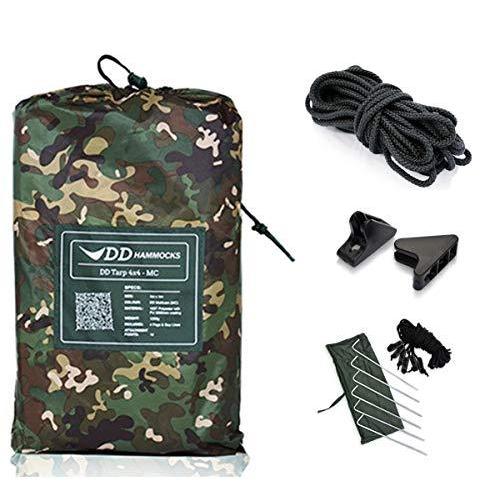 DDタープ 4x4 設営に便利なセット DD Tarp タープ 4X4 & DD Cord コード (10m) & Ridgeline Loks リッジラインロックス (2個入