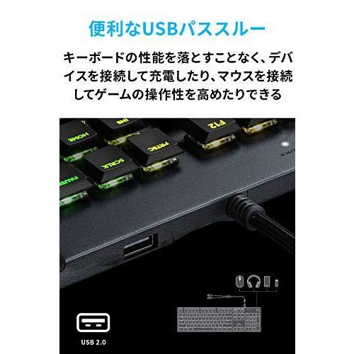 Logicool G ロジクール G ゲーミングキーボード 有線 G813 薄型 GLスイッチ クリッキー メカニカル キーボード 日本語配列 LIGHTSYNC RGB USBパススルー G813-CK｜sunset-k-t｜06