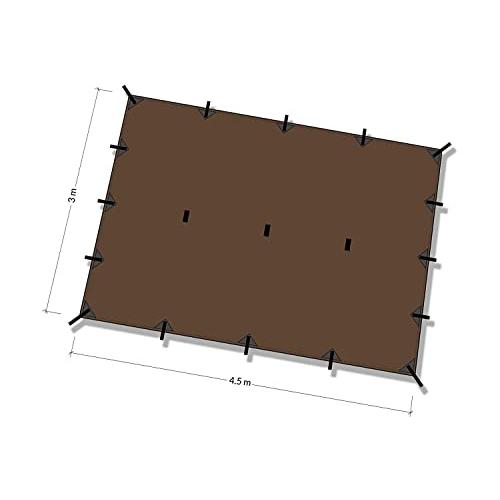 DD Tarp XL 4.5mx3m 多用途で軽量なタープ 耐水性 3000mm (Coyote brown) [並行輸入品]｜sunset-k-t｜02