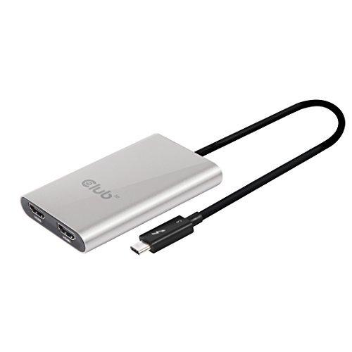 人気の新作 Thunderbolt* Mac/Windows両対応 SenseVision Club3D 3 (CSV-1574) 分配ハブ ディスプレイ デュアル 60Hz 4K Monitor Dual HDMI*2.0 to USBハブ