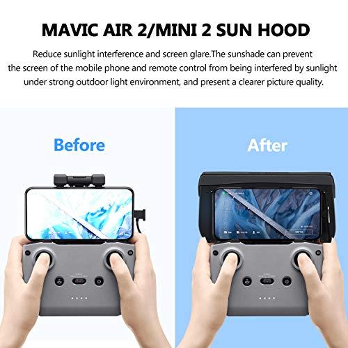 STARTRCサンシェード for DJI Mini 2 SE/Air 2S/Mavic Mini 2/Mavic Air 2用 コントローラ・アクセサリー(4.7-5.5インチ)｜sunset-k-t｜03