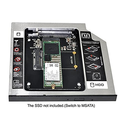 NFHK MSATA NGFF B/M-Key SSD - Slimline SATA 13ピン キャディケース 9.5mm ユニバーサル ノートパソコン CD/DVD-ROM 光学ベイ用｜sunset-k-t｜05