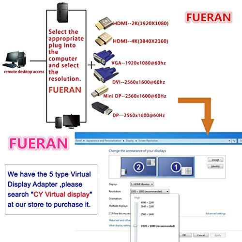 FUERAN DP - ディスプレイポート ディスプレイエミュレータ EDIDエミュレータプラグ ( ヘッドレス 2560x1600 60Hzに対応) DP-2587｜sunset-k-t｜07