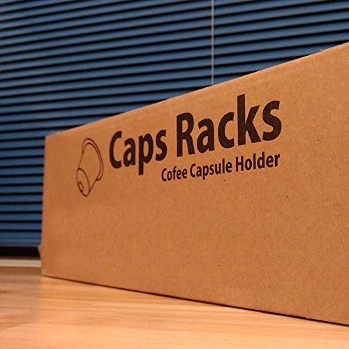 【Caps Racks】 ネスレ ネスプレッソ nespresso 専用 カプセルホルダー 収納 ラック 引き出し式 40カプセル用 シルバー｜sunset-k-t｜06