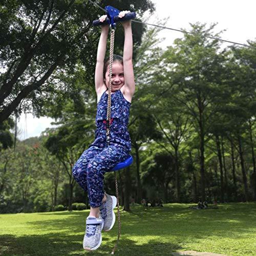 庭で使えるジップライン組み立てセット 95フィート 