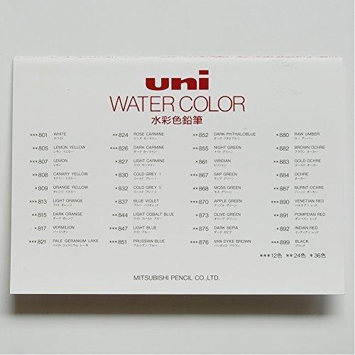 三菱鉛筆 水彩色鉛筆 ユニウォーターカラー 36色 UWC36C｜sunset-k-t｜04