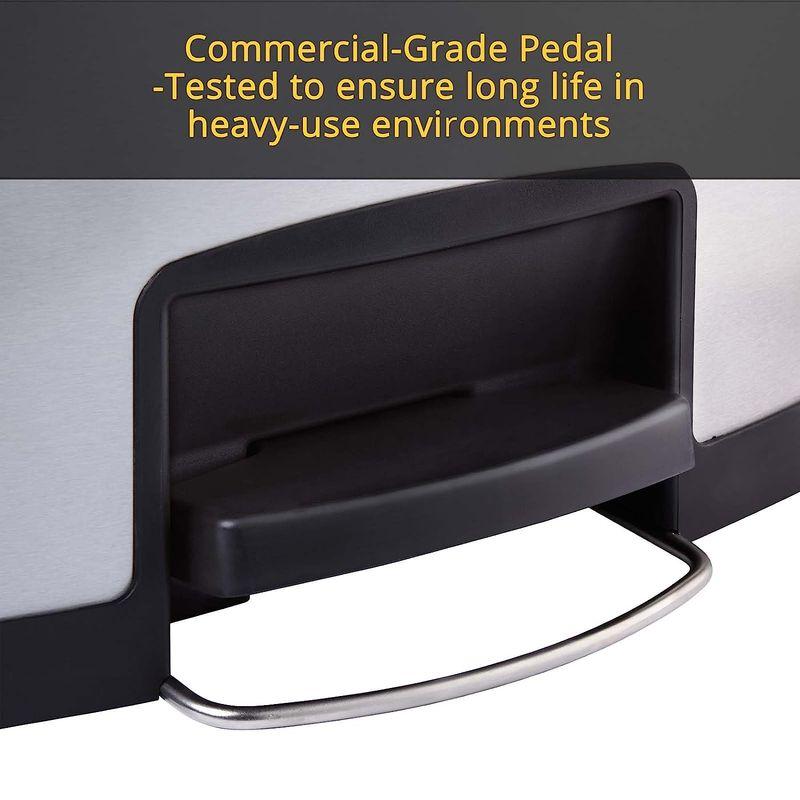 ラバーメイド(Rubbermaid) スリムジムステップオンコンテナ フロントステップ15.1L グレイ 1883599 グレイ mm Rubbermaid スリムジムステップオンコンテナ フロントステップ15 1L