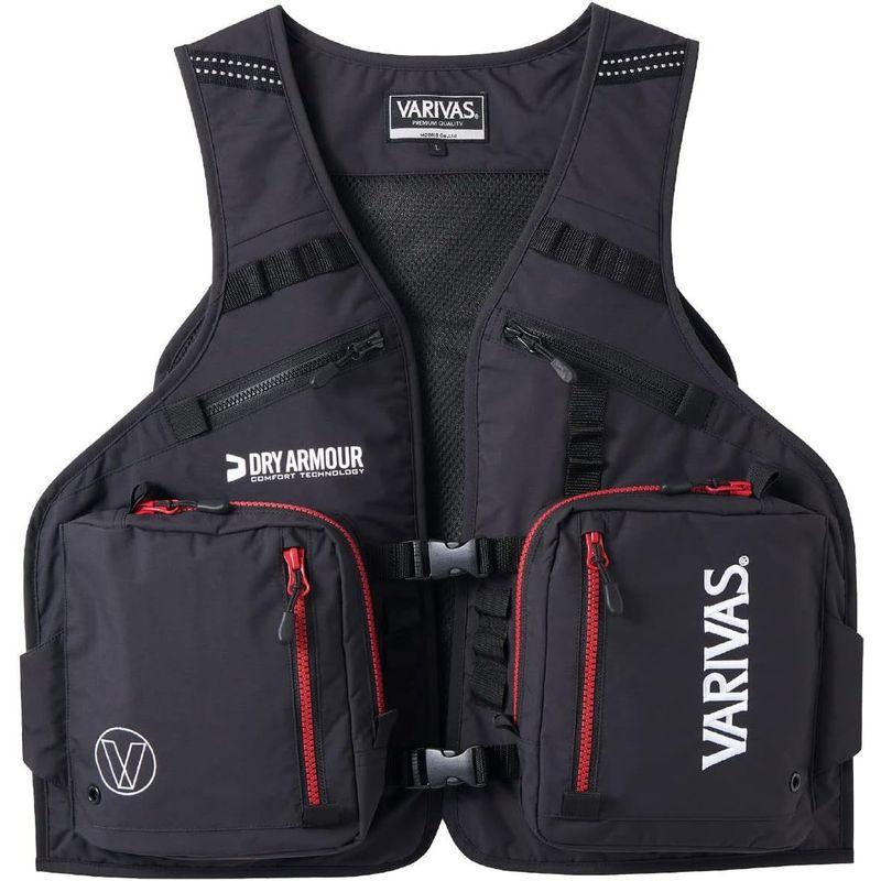 お買い得！ バリバス(VARIVAS) アクティブベスト VAVT-05 ブラック×レッド L 【1880279614】(11571円)