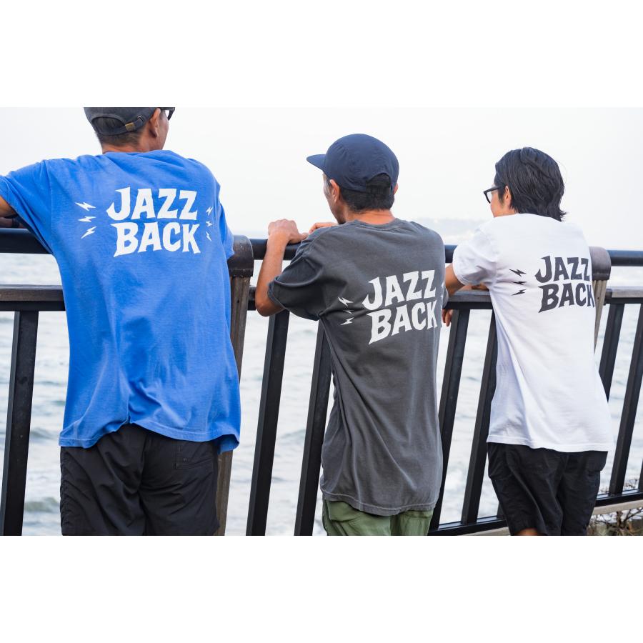 JAZZBACK LOGO　ロゴ　Tシャツ  後染め ヴィンテージ加工 USAコットン 6.1oz エコテックス認証 敏感肌にも優しい 柔らかい肌触り アフターサーフ ウェア | 