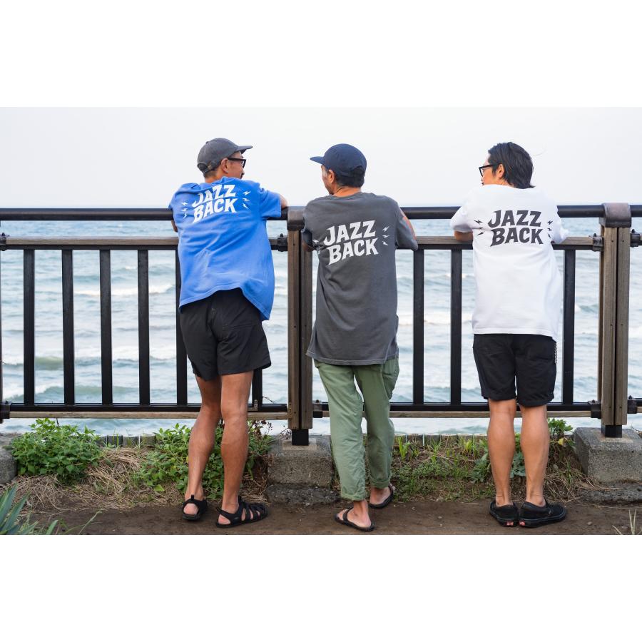 JAZZBACK LOGO　ロゴ　Tシャツ  後染め ヴィンテージ加工 USAコットン 6.1oz エコテックス認証 敏感肌にも優しい 柔らかい肌触り アフターサーフ ウェア |  | 01