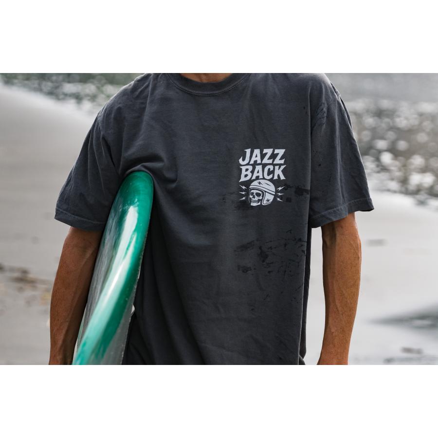 JAZZBACK LOGO　ロゴ　Tシャツ  後染め ヴィンテージ加工 USAコットン 6.1oz エコテックス認証 敏感肌にも優しい 柔らかい肌触り アフターサーフ ウェア |  | 05