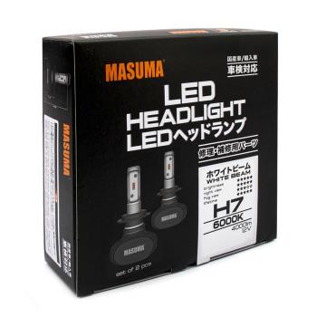 【MASUMA】H7 LEDヘッドライトバルブ 4000LM 6000K 車検対応 12V 18W専用 国産車　輸入車　ホワイトビーム　長寿命　2個入り 白　L670　LED BULB |  | 05