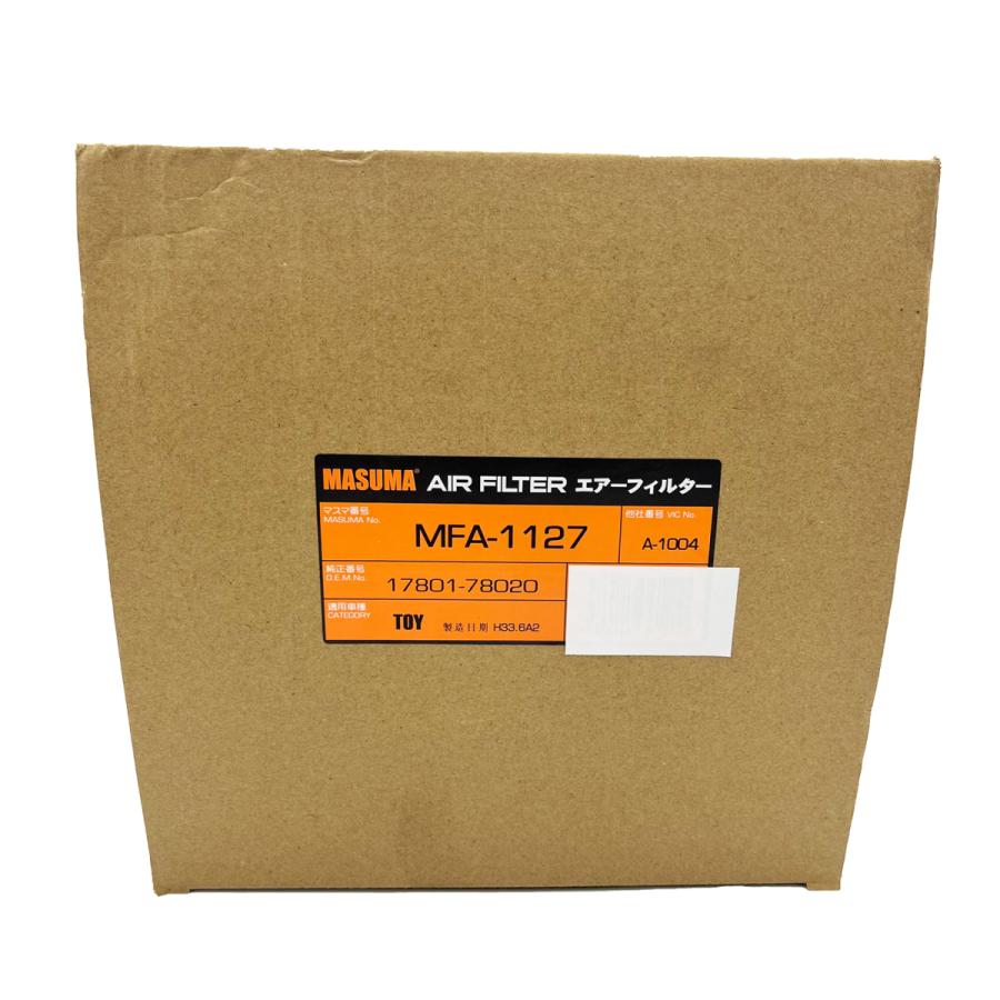 【MASUMA】トヨタ用　エアフィルター　トヨエース TOYOTA　MFA-1127　 17801-78020　17801-78030　 エアクリーナー エアエレメント |  | 03