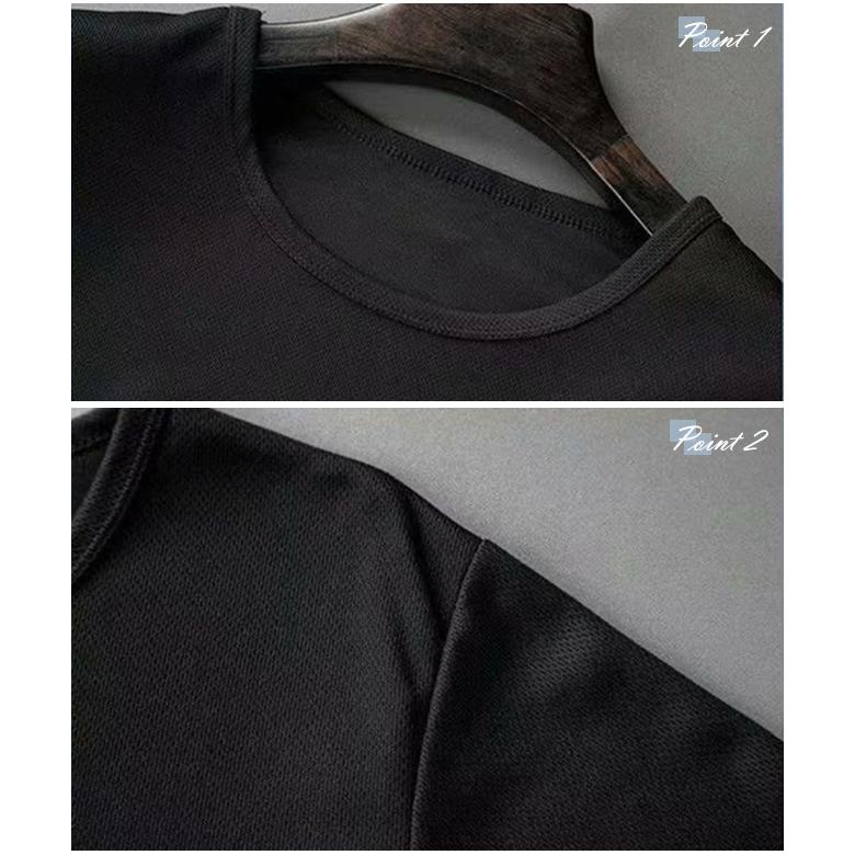 接触冷感 インナー メンズ クール Tシャツ 半袖 ひんやり感 ストレッチ