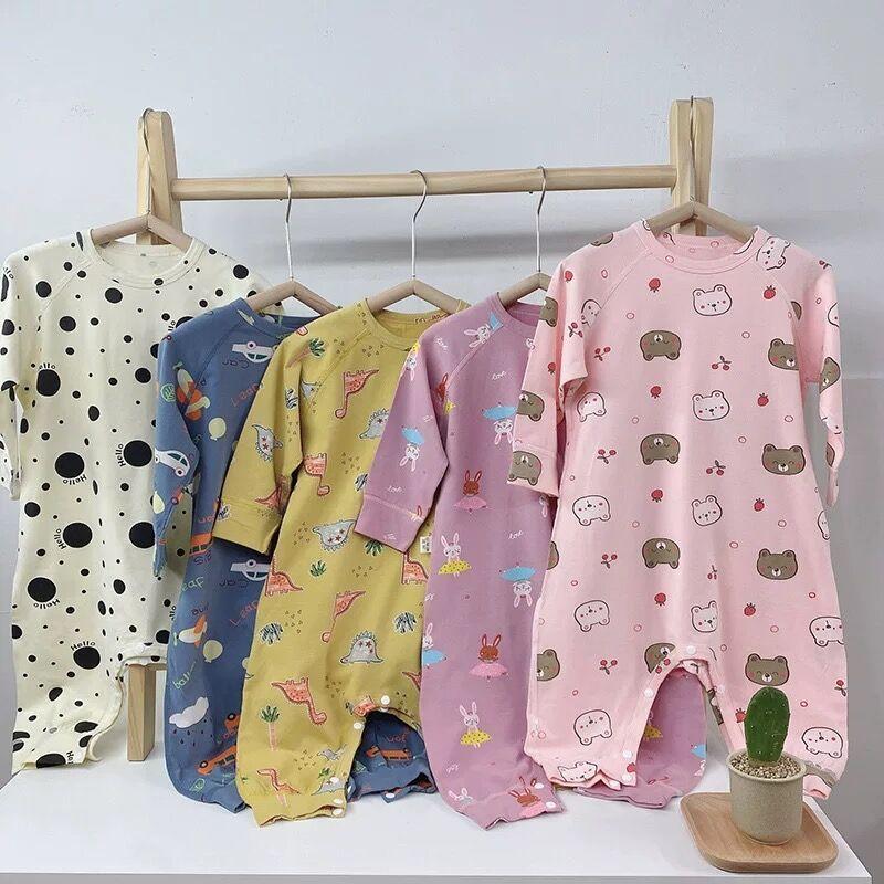 ロンパース 長袖 女の子 春夏秋 カバーオール ベビー服 ルームウェア