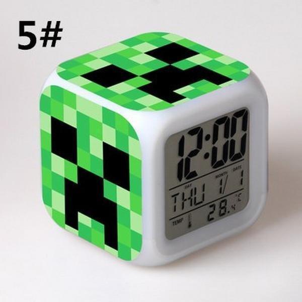 Minecraft クリーパー ｔｎｔ Steve 目覚ましライト 大音量 デジタル クロック アラーム 多色ムード マインクラフト グッズ お中元 P サンシャインアポロ 通販 Yahoo ショッピング